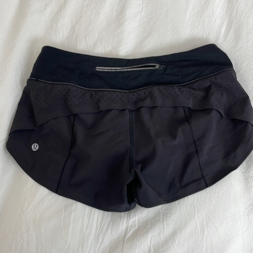 Black Lululemon shorts size 4
